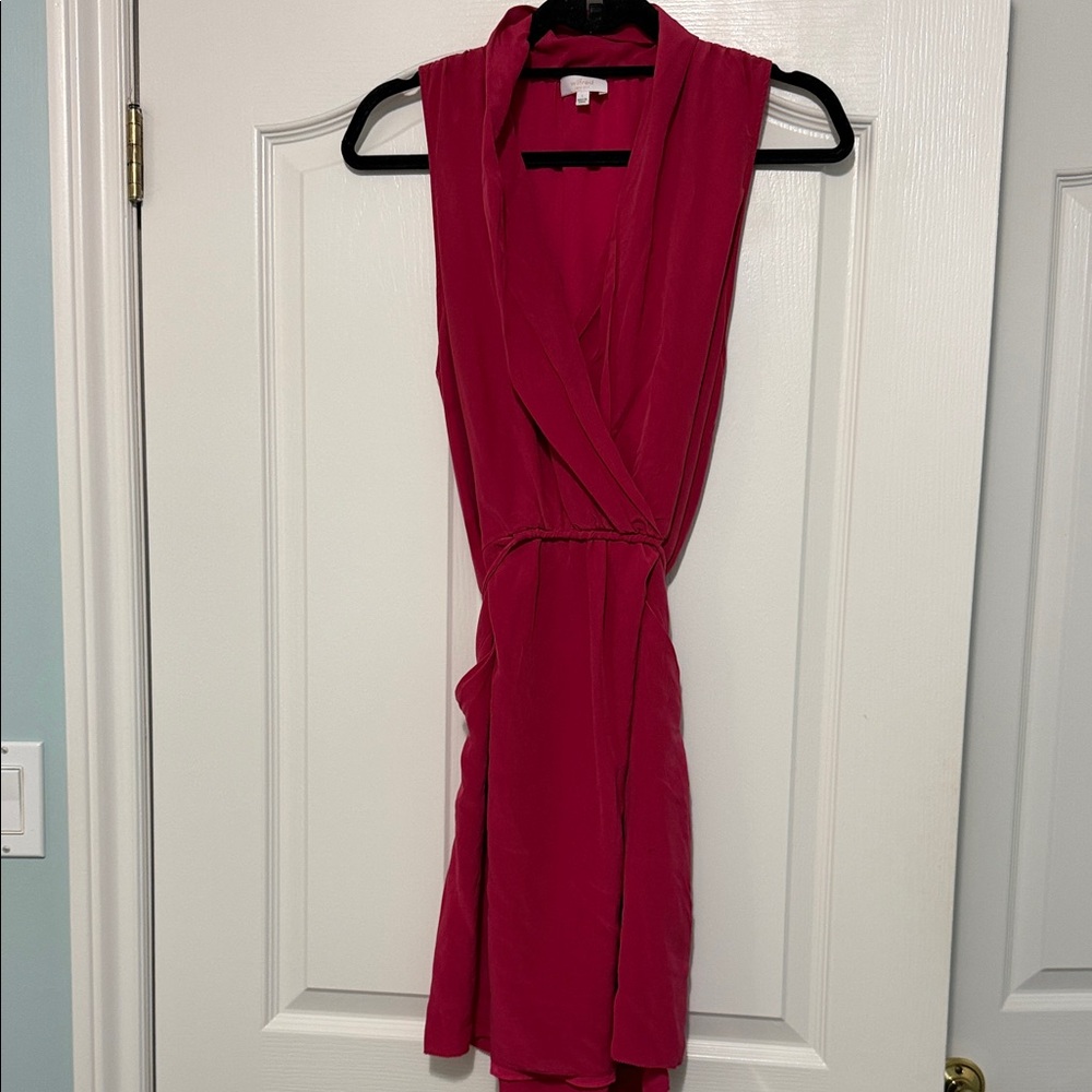 Wilfred Raspberry Sleeveless Mini Dress